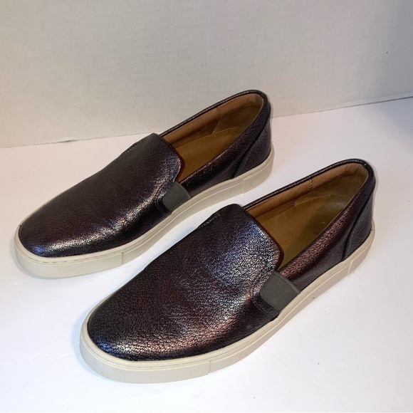 FRYE Women’s Slip On Pewter Size 7 Sneakers Shoes - Picture 2 of 12